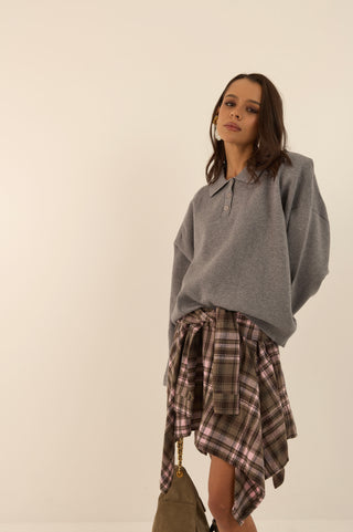 MAGLIONE POLO CAMBRIDGE GRIGIO
