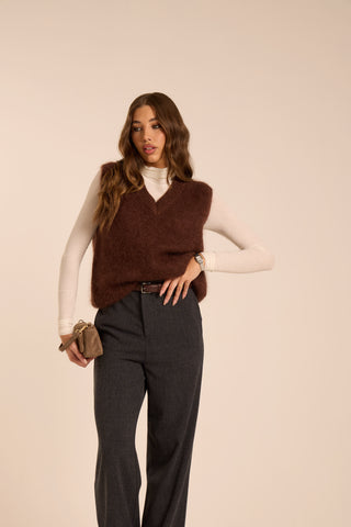 Maglione smanicato MOHAIR