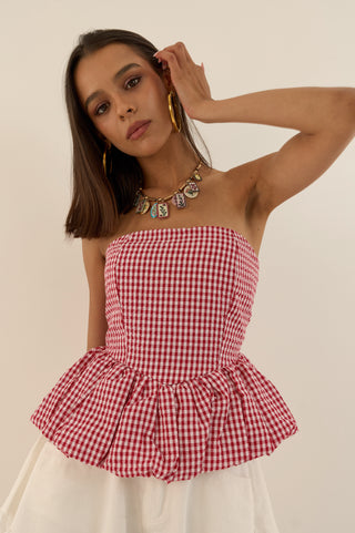 TOP POPPY RED