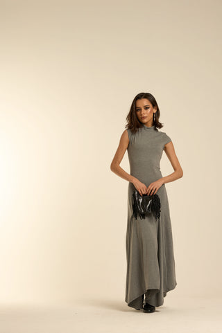 Abito in maglia grey VOLUME SKIRT