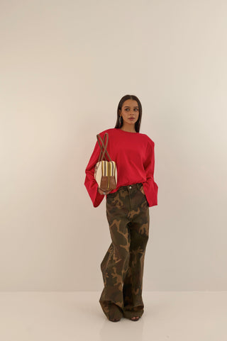 MAGLIA OVER AVERY ROSSO