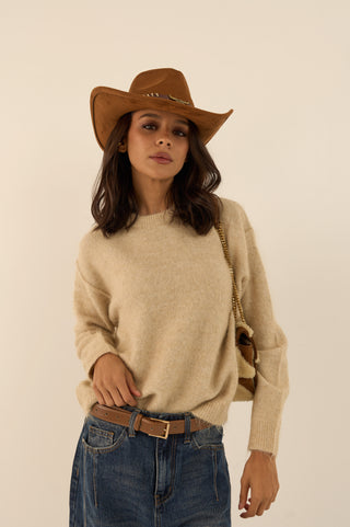 PULLOVER FLUFFY BEIGE