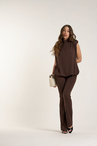 JUMPSUIT DARK CHOCOLATE