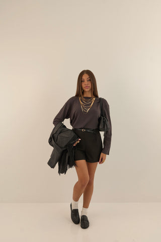 SHORTS SARTORIALE DANDY NERO