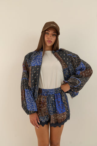 GIACCA BOMBER BLUE BANDIT