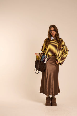 Maglia squadrata a righe MARTINA