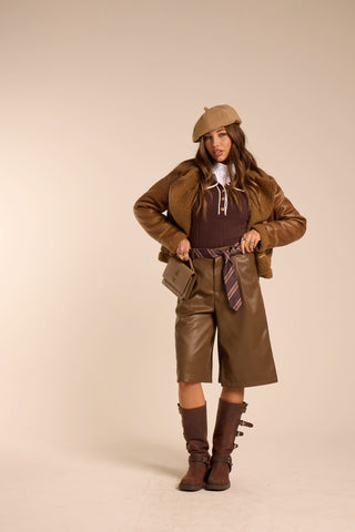 Bermuda in ecopelle GREENTIE