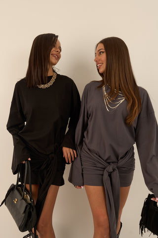 ABITO IN MAGLIA VERTIGINE GRIGIO