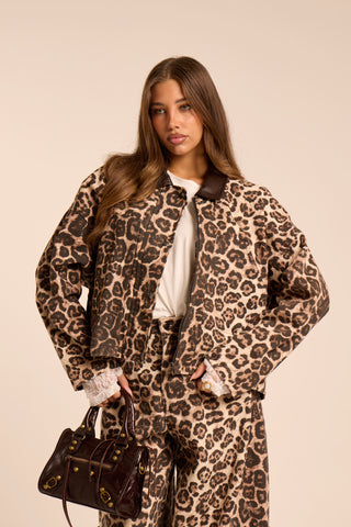 Giacca in denim maculata SAFARI