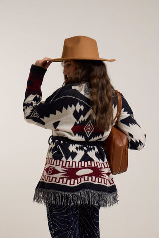 Cardigan jacquard ESTERYE