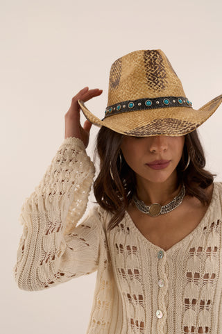 CROP CARDIGAN CROCHET BOHEME CREMA