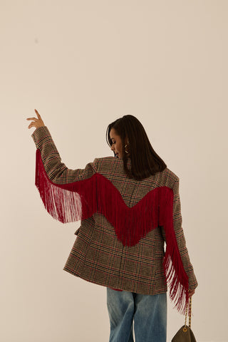 BLAZER FRANGE ALABAMA INVERNO ROSSO