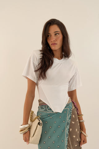 MAGLIA CROP NEVERLAND BIANCO