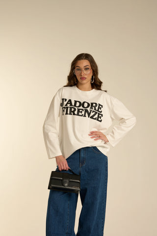 Maglia a manica lunga J’ADORE FIRENZE