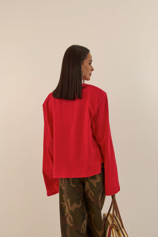 MAGLIA OVER AVERY ROSSO