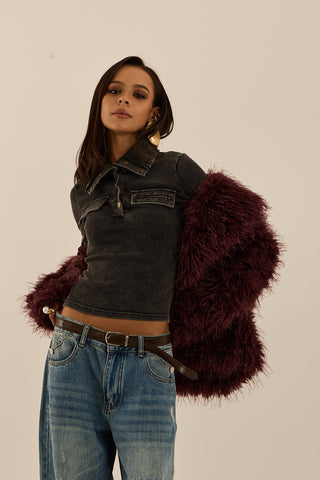 ECOPELLICCIA BORDEAUX GILDA
