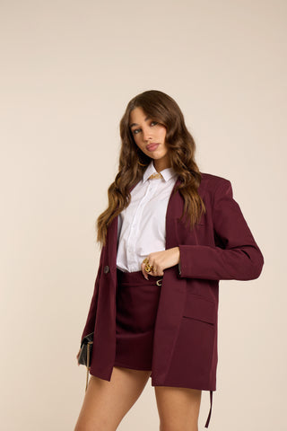 Blazer doppietto oversize BORGOGNA 2.0