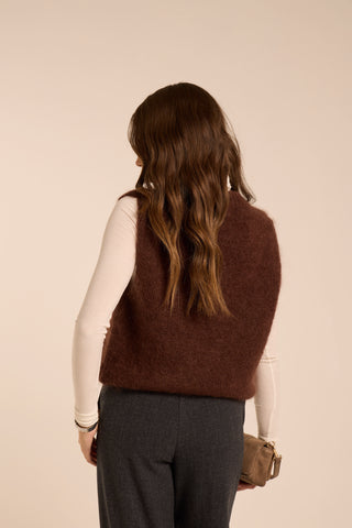 Maglione smanicato MOHAIR
