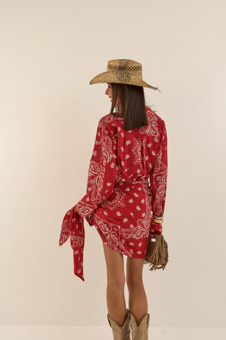 COORDINATO BANDANA PONENTE ROSSO