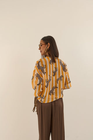 CAMICIA TUCSON ZEBRA ARANCIO