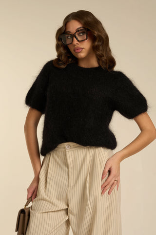 Maglione manica corta MOHAIR