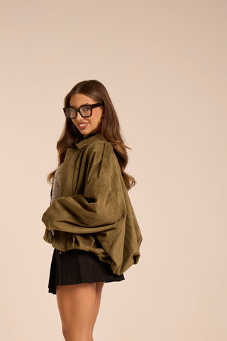 Bomber in suede BRUNA