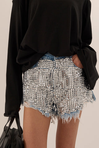SHORTS CARTOON BLU