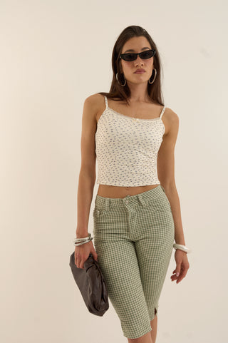 DENIM CAPRI PICNIC VERDE