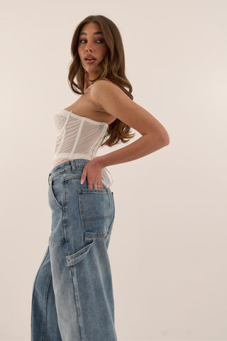 BLUE WORK DENIM JEANS