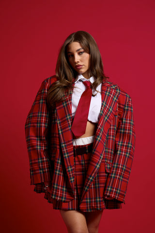 NOËL TARTAN BLAZER