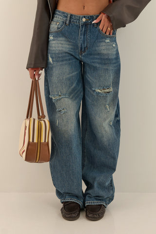 JEANS BAGGY STRAPPATO RIOT