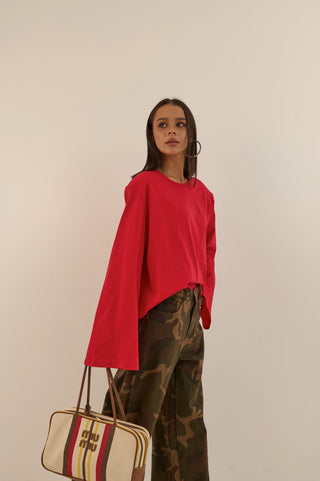 JEANS WIDE LEG CAMOUFLAGE ALLY