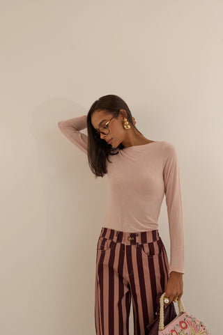 MAGLIA A MANICA LUNGA ROSINA
