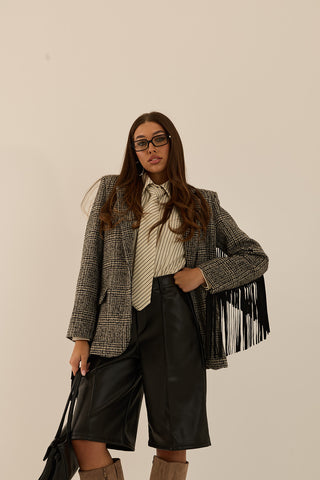 BLAZER FRANGE SHERIFF NERO