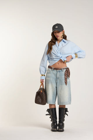 BERMUDA DENIM CHIARO