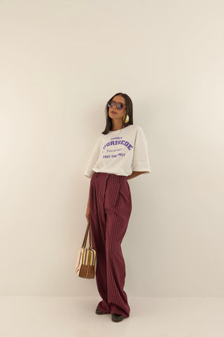 T-SHIRT FUORISEDE VIOLA