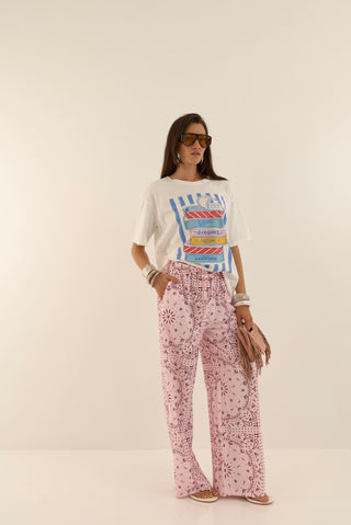 PANTALONE BANDANAS ROSA