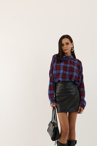 CAMICIA OVERSIZE SCOZIA