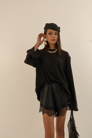BLACK CULOTTE LINGERIE