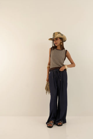 JEANS COULISSE LEGGERO NAVY