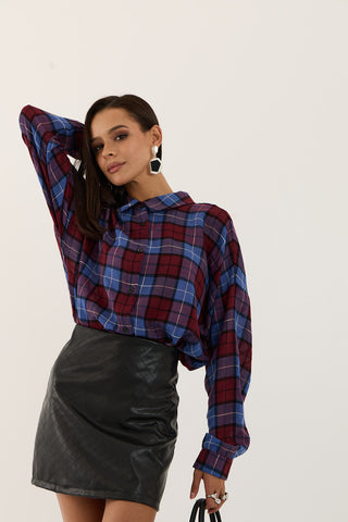 CAMICIA OVERSIZE SCOZIA