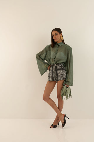 SHORTS BANDANABLACK
