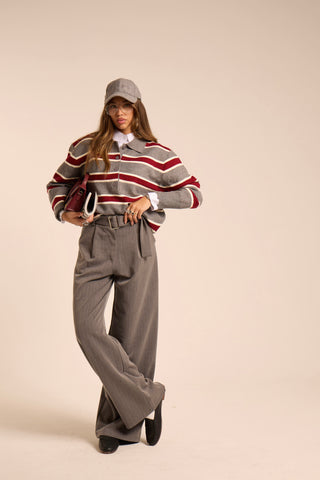 Pantalone sartoriale a righe BELTY