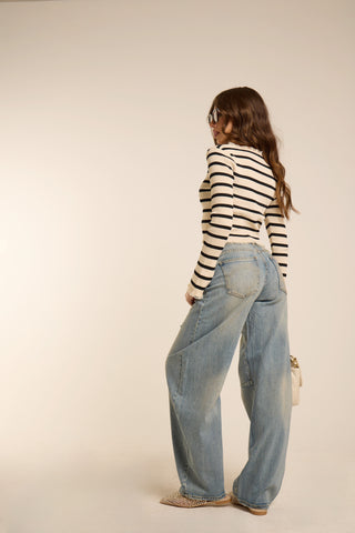 DENIM LIGHT BALLON JEANS