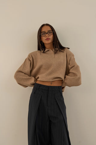 PANTALONE SARTORIALE GESSATO OFFICE