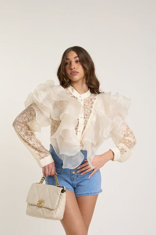 VOLANT ROUCHES SHIRT