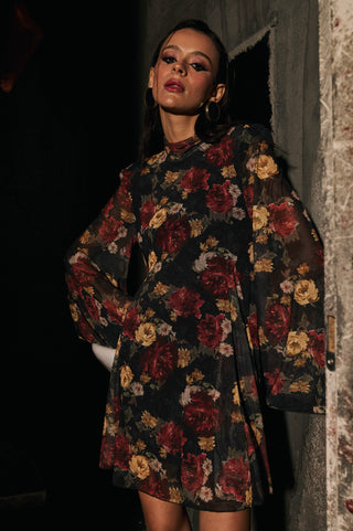 ABITO FLOREALE DEAD ROSE