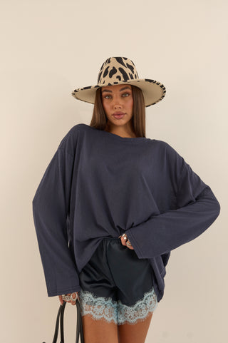 MAGLIA MANICA LUNGA ESSENTIAL BLU