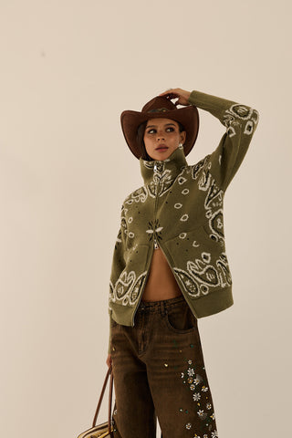 CARDIGAN ZIP RANGER VERDE