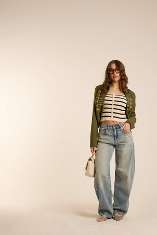 DENIM LIGHT BALLON JEANS